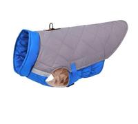 Gilet imperméable pour chien - Veste d'hiver chaude rembourrée pour bouledogue français, labrador, petites et grandes races - Manteau isolé réfléchissant avec fermeture éclair (guide des tailles