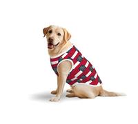 Gilet imprimé drapeau de l'État de Géorgie, t-shirt extensible pour animal de compagnie, en coton doux, sans manches, respirant - Vêtements pour grands chiens (3XL, 5XL, L)