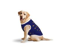 Gilet imprimé drapeau de l'État de l'Indiana, t-shirt extensible en coton doux sans manches et respirant pour grands chiens (3XL, 5XL, L)
