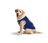 Gilet imprimé drapeau de l'État du Kansas, t-shirt extensible en coton doux sans manches et respirant pour grands chiens (3XL, 5XL, L)