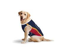 Gilet imprimé drapeau de l'État du Mississippi, t-shirt extensible en coton doux sans manches et respirant pour grands chiens (3XL, 5XL, L)