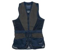 JACK PYKE Gilet de Skeet pour Homme - Gilet de Tir aux Pigeons d’Argile avec Maille Respirante, Garniture en Daim et Poches Multiples - Veste de Chasse Légère pour l’Extérieur, Taille S-3XL, bleu