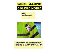 Gilet Jaune Colère Noire - Dominique Biry - Bookelis - broché - Essai