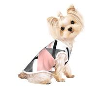 Gilet léger à imprimé triangle abstrait rayé pour chien, chat, chemise sans manches, design en maille respirante pour les promenades et les jeux d'été