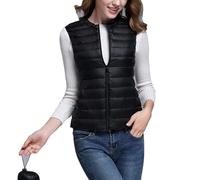 Gilet léger en duvet pour femmes, gilet sans manches ultra léger, veste matelassée, gilet de corps chaud, veste en duvet garnie, manteau matelassé, gilet pliable en duvet ultra léger, veste de taille