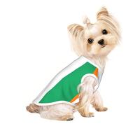 Gilet léger imprimé drapeau de la Côte d'Ivoire pour chien et chat, sans manches, design en maille respirante pour la promenade et les jeux d'été