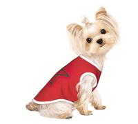 Gilet léger imprimé drapeau du Maroc pour chien, chat, chemise sans manches, design en maille respirante pour la promenade et les jeux d'été