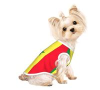 Gilet léger imprimé drapeau du Sénégal pour chien, chat, chemise sans manches, design en maille respirante pour la promenade et les jeux d'été