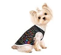 Gilet léger imprimé mathématiques pour chien et chat, sans manches, design en maille respirante pour promener et jouer en été