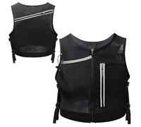 Gilet léger, poche poitrine de camping, sac à dos d'hydratation réglable pour le camping, la conduite de nuit, le fitness, les activités de plein air