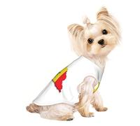 Gilet léger sans manches pour chien, chat, motif carte du Sénégal, design en maille respirante pour promener et jouer en été