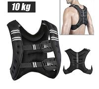 Gilet Lesté 10kg d'Entraînement et de Course, Veste lestée - Gilet de Poids 10KG pour Gym Formation, Entraînement Fitness