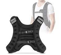 Gilet Lesté 10kg, gilet d'entraînement avec poids Réglable Gilets Pour Poids Entrainement Musculation Exercice Gilet D'entraînement pour fitness musculation course cross-training