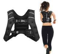 Gilet Lesté 15 Kg 50 X 37 Cm Améliore Endurance Sécurité Nocturne Style Moderne En Néoprène Noir Helloshop26 20_0017734