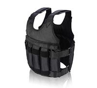 Gilet lesté 20 kg réglable, Poids Musculation Veste Lestée Sacs de Sable Amovibles pour entraînement perte de poids course à pied gym entraînement exercice
