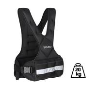 HMS Fitness Gilet lesté KOR20 Réglable 20 kg Noir