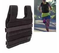 Gilet Lesté avec Poids 15KG pour Hommes Respirant - Gilet de Transport de Plaques avec Maille Respirante et Veste de Musculation