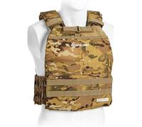 Gilet lesté - CAPITAL SPORTS - Battlevest 2.0 - 2 plaques de poids de 4kg - Confort ajustable - Design militaire