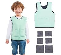 Gilet Lesté Enfant - Confort Par Pression Profonde - Outils Pour Enfants TDAH - Vêtements Sensoriels Enfants Autistes - Gilet De Compression Lesté Ajustable Pour Enfants | Weighted Vest