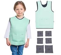 Gilet Lesté Enfant - Confort Par Pression Profonde - Outils Pour Enfants TDAH - Vêtements Sensoriels Enfants Autistes - Gilet De Compression Lesté Ajustable Pour Enfants | Weighted vest
