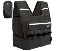 Gilet lesté pour homme et femme, gilet de 0,9 à 8,2 kg avec 16 poids de sable de fer pour entraînements à domicile, ensemble d'exercice réglable pour la musculation, la course, la marche, le cardio