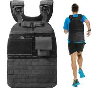 Gilet lesté pour la course à pied - Gilet d'entraînement réglable avec poids de 18,14 kg - Entraînement physique - Équipement d'entraînement