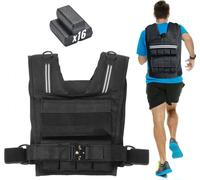 Gilet lesté pour un entraînement efficace - gilet de course avec poids réglables de 15,85 kg - équipement d'entraînement idéal