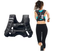 Gilet Lesté Réglable 13,8 kg-VEVOR-Équipement D'entraînement pour Musculation, Course à Pied, Jogging-Noir