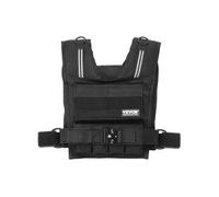 VEVOR Gilet lesté réglable 15,85 kg, veste de poids avec 16 blocs de fer, épaulière et bande réfléchissante pour hommes et femmes, équipement d'entraînement pour musculation, course à pied, jogging