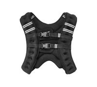 VEVOR Gilet lesté 9,22 kg – Boucle réglable, bande réfléchissante, mixte, noir