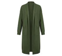 Gilet long cardigan oversize en maille unie, ouvert sur le devant, avec poc | Manteau Fourrure Grande Taille Doudoune Chic Mariage Très Denim Boléro Réversible Molletonné Etoile Multipoche Tailleurs