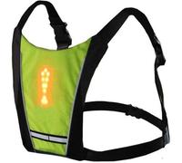 Gilet lumineux de sécurité à LED - Signal de virage - 4 signaux LED - Réglable - Sangle élastique