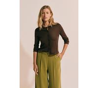 Gilet manches longues - Pamela - L - Brown - Femme - Etam