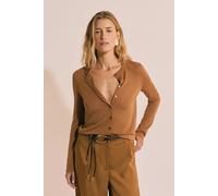 Gilet manches longues - Pamela - S - Camel - Femme - Etam