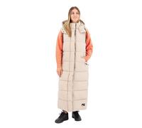 Gilet matelassé long en ripstop SUPERDRY - Warm Grey Grid - Femme - Taille 42 S