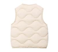 Gilet matelassé pour enfant - Sans manches - Pour fille et garçon - Chaud - Pour l'hiver - Coupe-vent - Veste de randonnée classique respirante - Veste softshell en coton - Veste matelassée