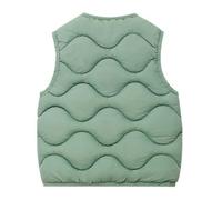 Gilet matelassé pour enfant - Sans manches - Pour fille et garçon - Chaud - Pour l'hiver - Coupe-vent - Veste de randonnée classique respirante - Veste softshell en coton - Veste matelassée