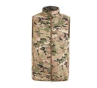 Gilet matelassé pour homme - Gilet de sport hybride doublé - Fermeture éclair - Doudoune légère - Coupe-vent - Gilet à capuche - Gilet d'hiver - Gilet d'extérieur automne et hiver, camouflage, 3XL