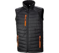 Gilet matelassé softshell Result BLACK COMPASS Noir / Orange M