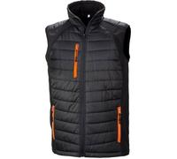Gilet matelassé softshell Result BLACK COMPASS - Noir / Orange XXXL
