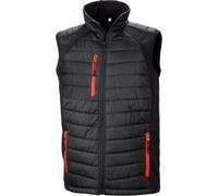 Gilet matelassé softshell Result BLACK COMPASS Noir / Rouge L
