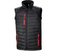 Gilet matelassé softshell Result BLACK COMPASS - Noir / Rouge XXXL