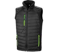 Gilet matelassé softshell Result BLACK COMPASS Noir / Vert S
