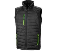 Gilet matelassé softshell Result BLACK COMPASS - Noir / Vert XXXL