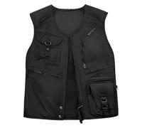 Gilet Motard Homme Respirant Et Déperlant Avec Multi-Poches