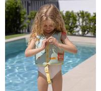 Flamingueo Gilet Natation Enfant - Gilet Piscine et Plage - Néoprène et Mousse EPE - Sangle Réglable - 3-6 Ans - Vert