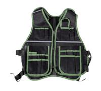 Gilet Outils Électricien Réfléchissant Multisolide Ajustable pour Homme | Dos maille respirant, Oxford 600D résistant, Porte-outils amovibles, Bandes réfléchissantes poitrine et dos, Bretelles