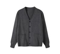 Gilet Oversize Femme Knit Cardigan Femmes Grande Taille Manteau Gilets Maille Oversized Cardigans Women Veste Gilet Casual Chandail Cardigan Femmes Uni Gilets Long Manche Boutonnée Femme Gris XXL