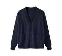 Gilet Oversize Femme Knit Cardigan Femmes Grande Taille Manteau Gilets Maille Oversized Cardigans Women Veste Gilet Casual Chandail Cardigan Femmes Uni Gilets Long Manche Boutonnée Femme Bleu XXL