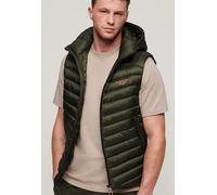 Gilet Padded À Capuche Superdry En Khaki S Petit (ccn85)
